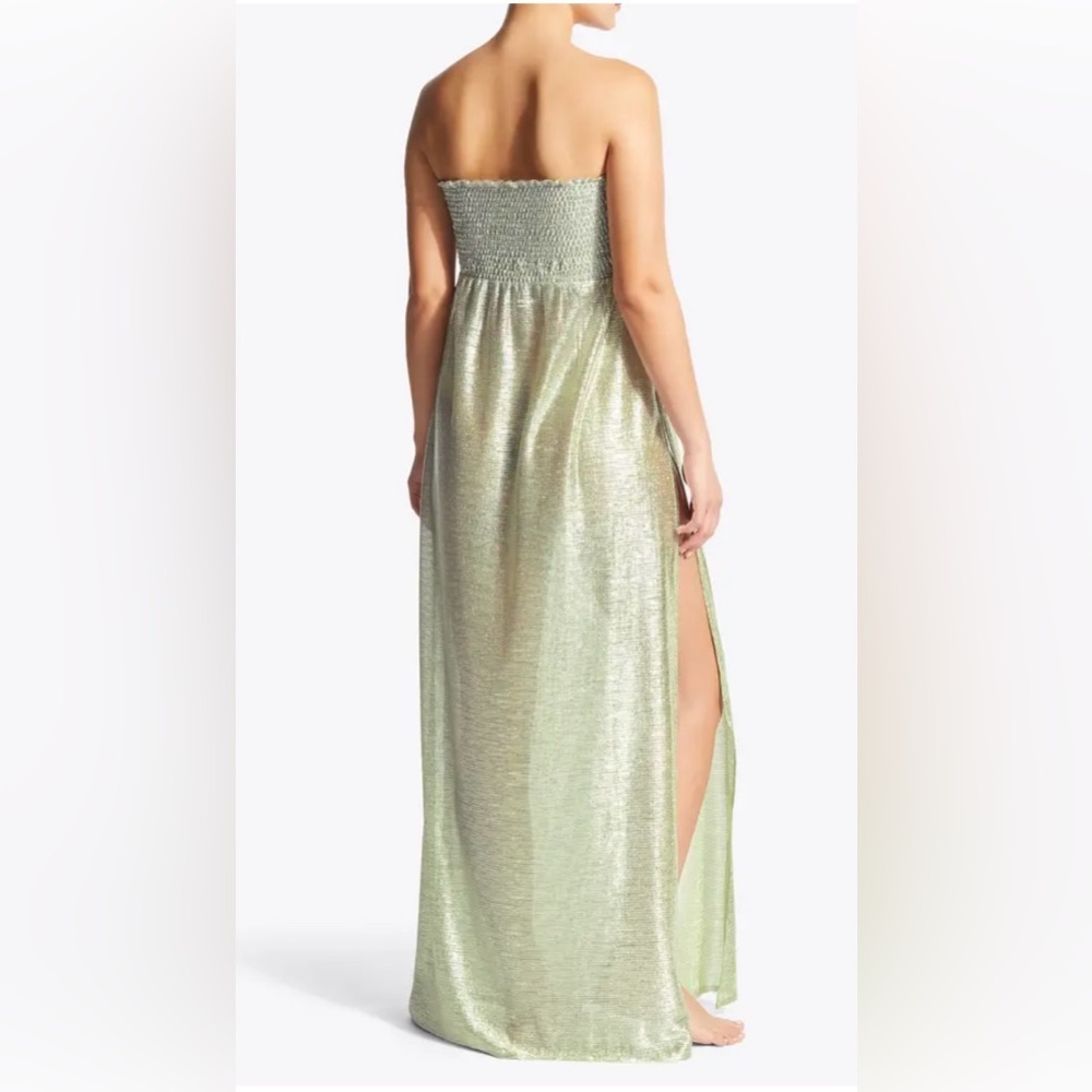 💚💚 KURT GEIGER SHOREDITCH GREEN/SILVER MAXI DRESS-SZ S💚💚NWT - Picture 5 of 17